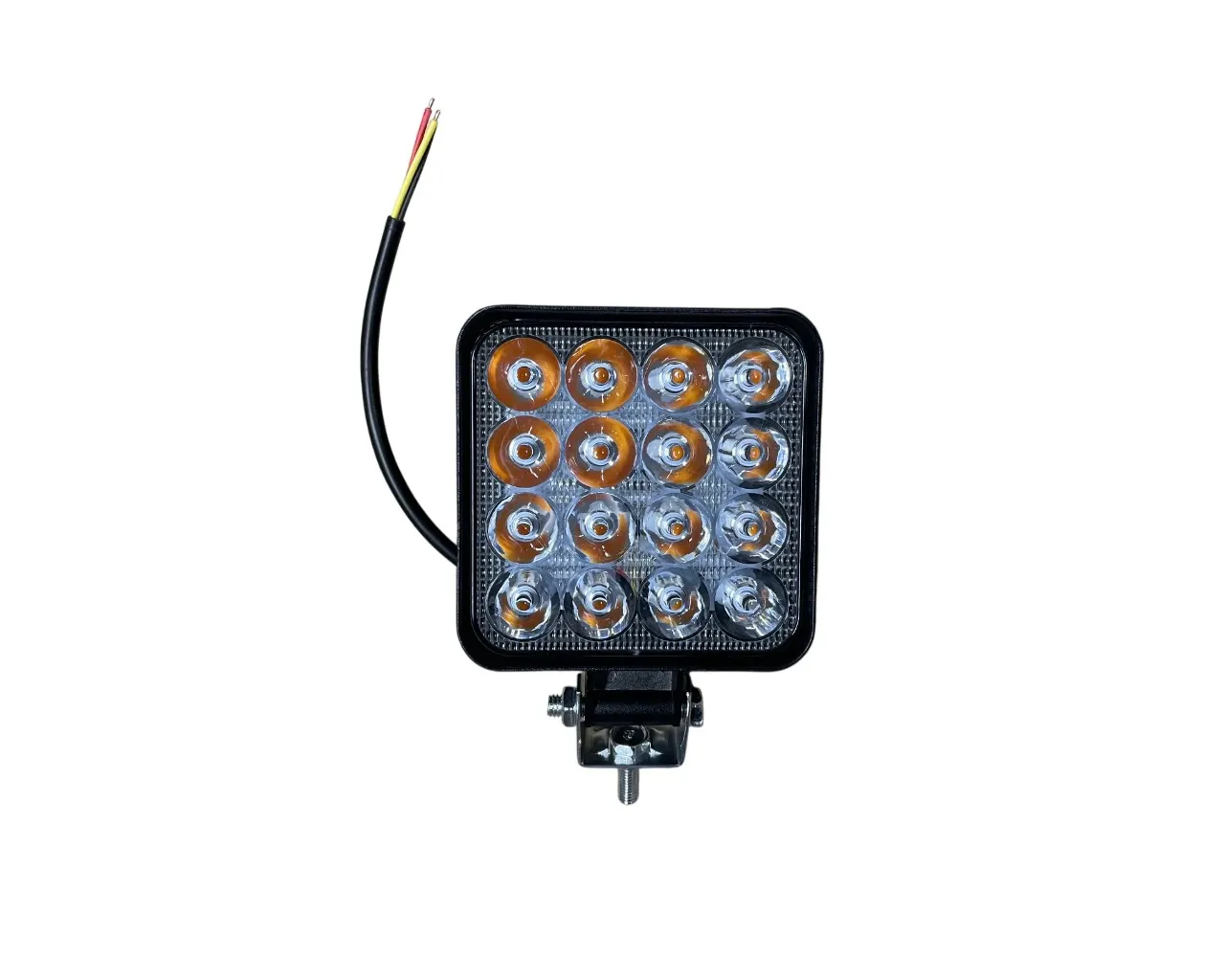 Фара противотуманная 48 W мини 16*3 W квадратная желтая светодиодная