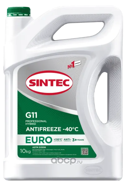 Антифриз Sintec-40 Euro (зеленый) 10кг