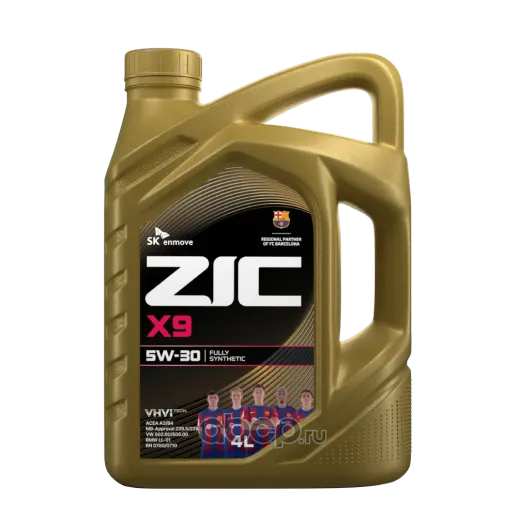Масло моторное ZIC X9 5w30 4л. синт