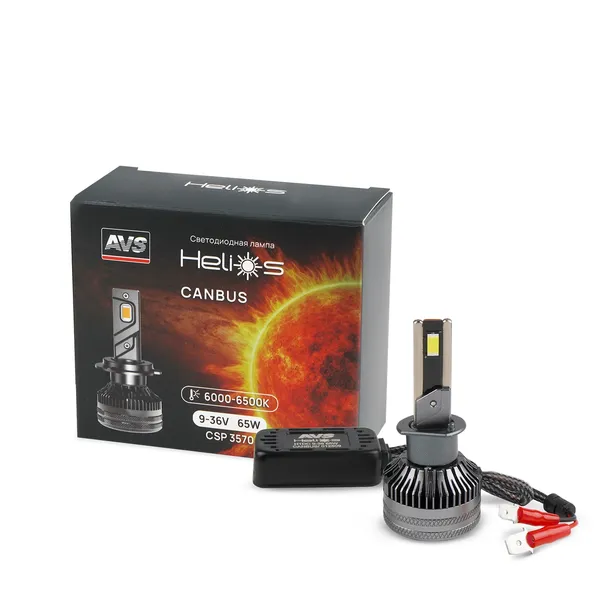 Светодиодная лампа AVS Helios H1, 9-36V, 65W, 2 шт
