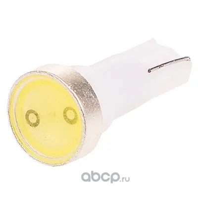 Лампа диод T5 (W1,2W) 12V 1 SMD Блистер без цоколя 1-конт Белая (к-т 2 шт)