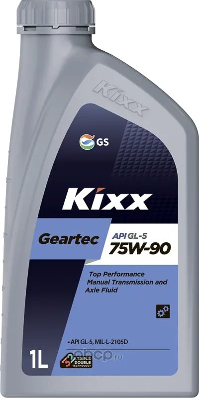 Масло трансмиссионное KIXX GEARTEC 75W-90 GL-5 п/с (1л)