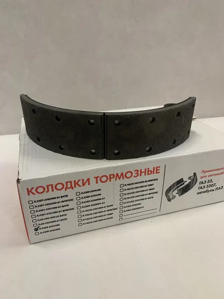 Накладка тормозной колодки ГАЗ 3307, 3309 передней