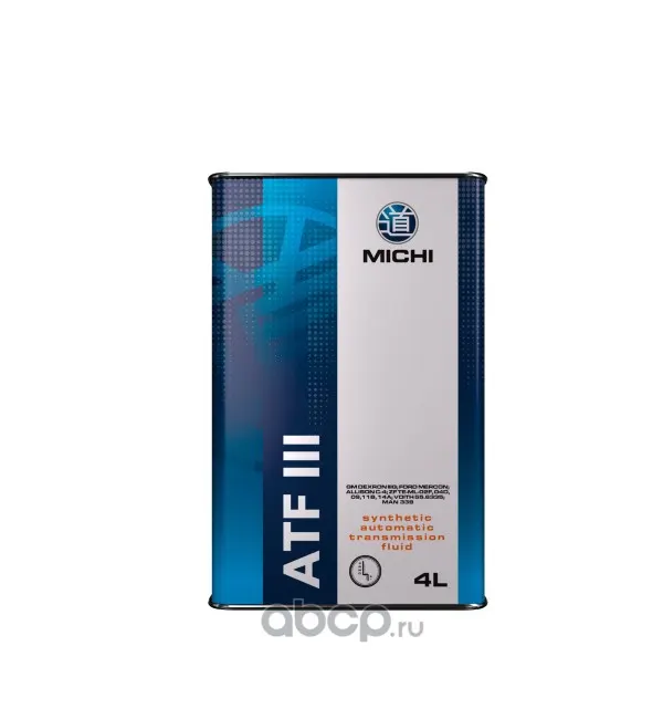 Масло трансмиссионное ATF III 4л