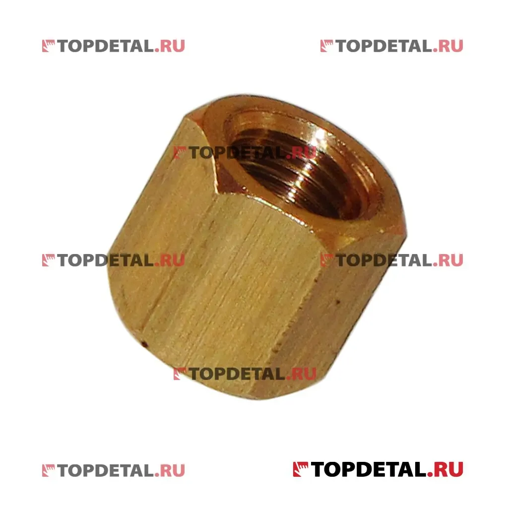 Гайка М10х1 коллектора латунная (ключ 14)