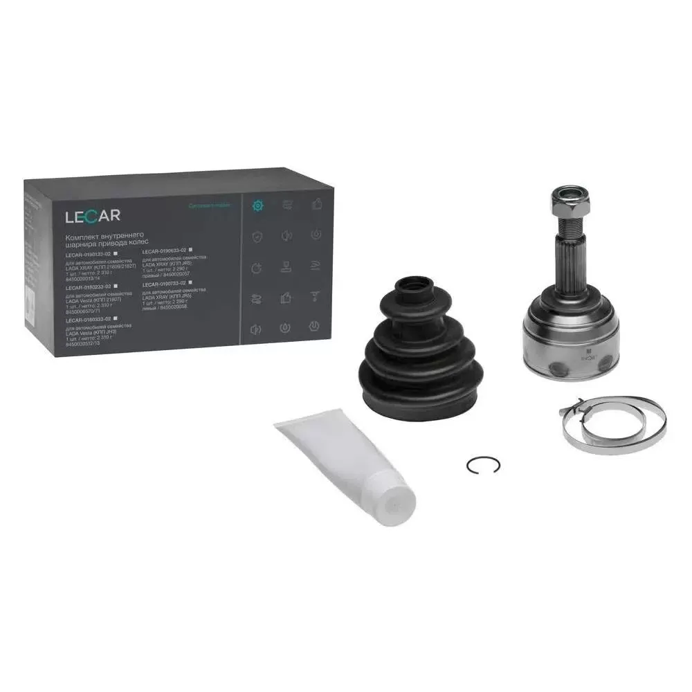 ШРУС ВАЗ Xray (внутренний) левый (КПП RENAULT JR5) — LECAR, арт. LECAR019073302