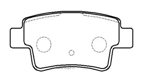 Колодки тормозные дисковые FIAT: Linea 07.6-, Grande (Возможно нарушение упаковки) (1)