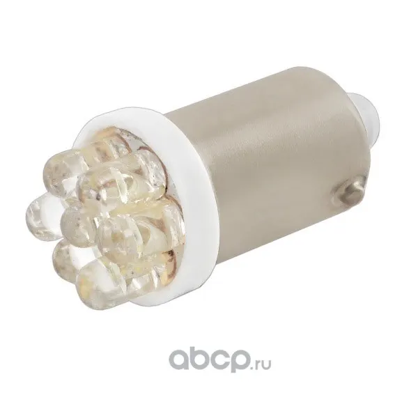 Лампа диод T8,5 (T4W) 12V 7 LED диодов 1-конт BA9s Белая SKYWAY (цена за 1 шт, кратно 2 шт)
