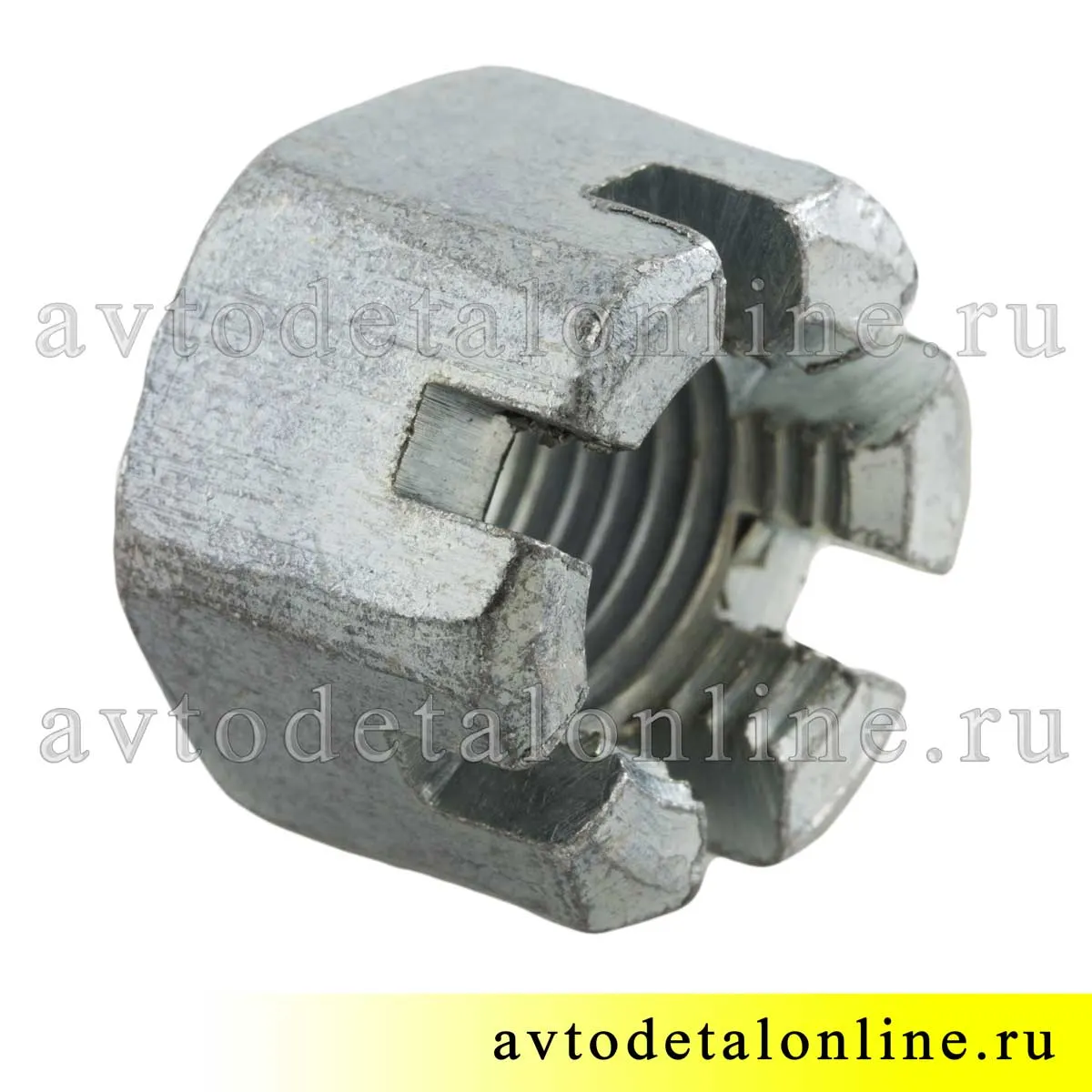 Гайка М14*1,5 (16, ключ 22) корончатая (уп. 10 шт)