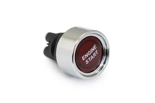 Кнопка запуска двигателя 12V / 50A, 24V / 35A, d22 мм, красная подсветка