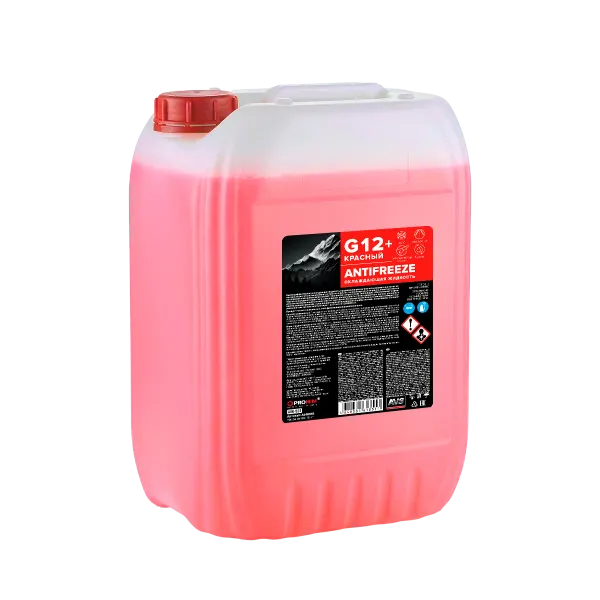 Охлаждающая жидкость Antifreeze G12+ OAT -40С, красный, 10 кг AVS AVK-523