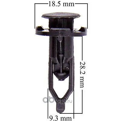 Клипса LEXUS/TOYOTA 166 (цена за 1шт, кратно 25шт) (KJ-085)