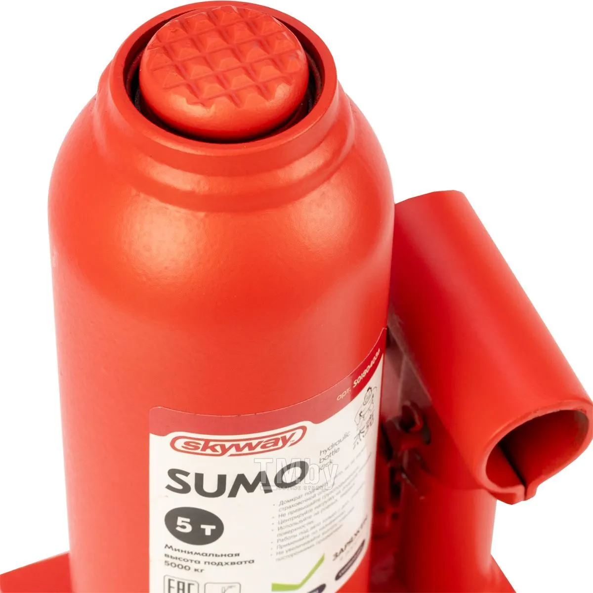 Домкрат гидравлический бутылочный 5т h 185-360мм SUMO в кейсе