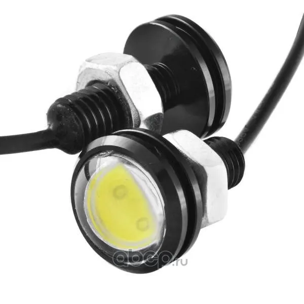 Лампа для комбинир. фонаря дневного ходового огня 12V 1 сверхмощ. диод 1.5 W Белая (к-т 2шт)