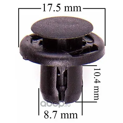 Клипса TOYOTA ESTIMA/ISIS/RAUM/VISTA LEXUS GS430/HS250H/GX460 069 (цена за 1шт, кратно 25шт) (KJ-338