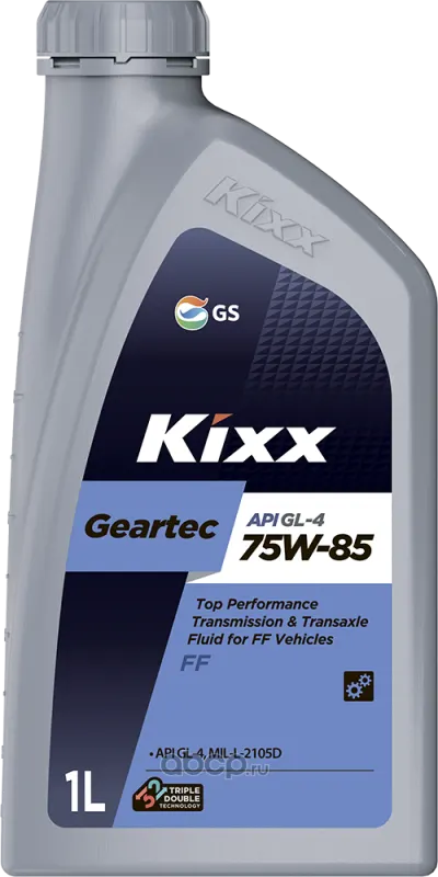 Масло трансмиссионное KIXX GEAR OIL HD 75W85 GL-4 п/с (1л)