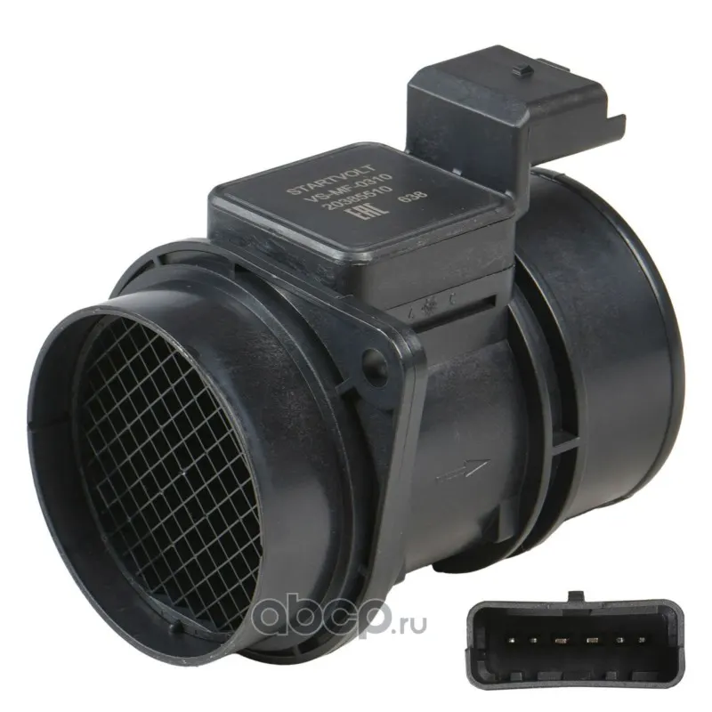 Датчик массового расхода воздуха (ДМРВ) дв. 405, 409 Евро-3 — STARTVOLT, арт. VS-MF-0310