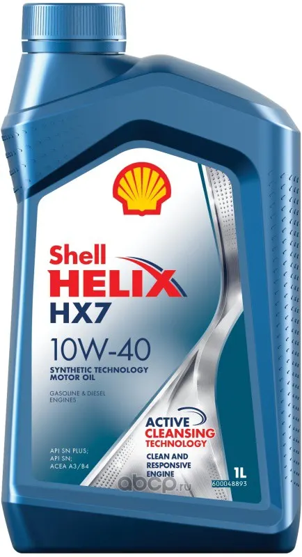 Масло моторное Shell Helix HX7 10W40 п/с 1л