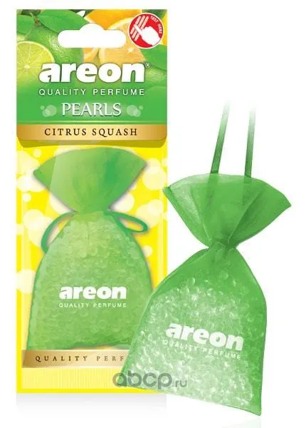 Ароматизатор воздуха подвесной мешочек AREON "PEARLS" Citrus Sguash
