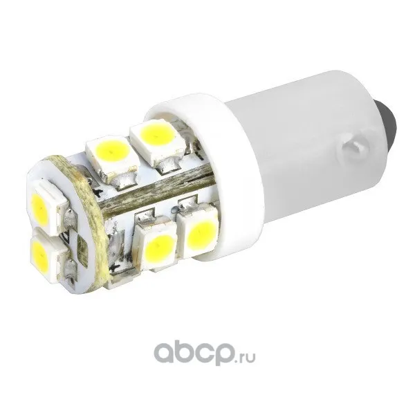 Лампа диод T8,5 (T4W) 12V 10 SMD диодов 1-конт BA9s Белая SKYWAY (цена за 1 шт, кратно 2 шт)