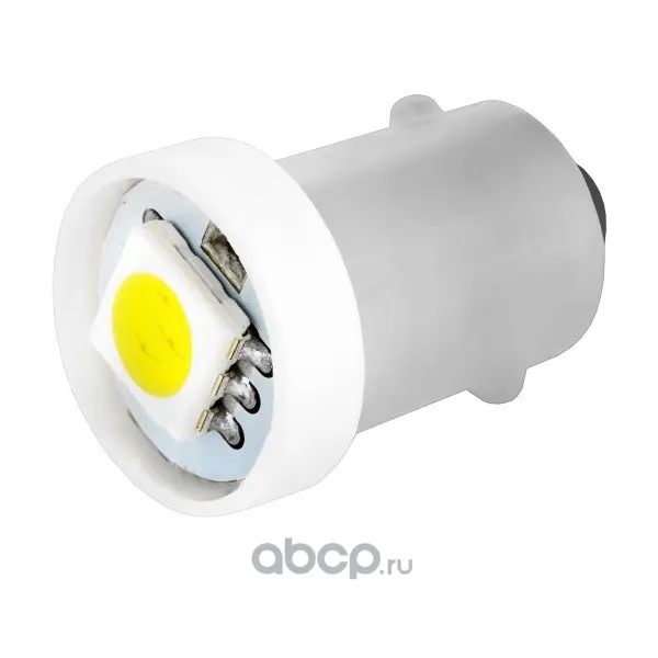 Лампа диод T8,5 (T4W) 12V 1 SMD диод 1-конт BA9s Белая SKYWAY (цена за 1шт, кратно 10шт)