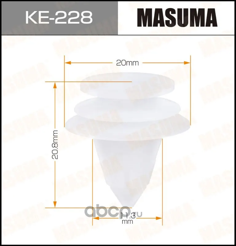 Клипса крепежная — MASUMA, арт. KE228