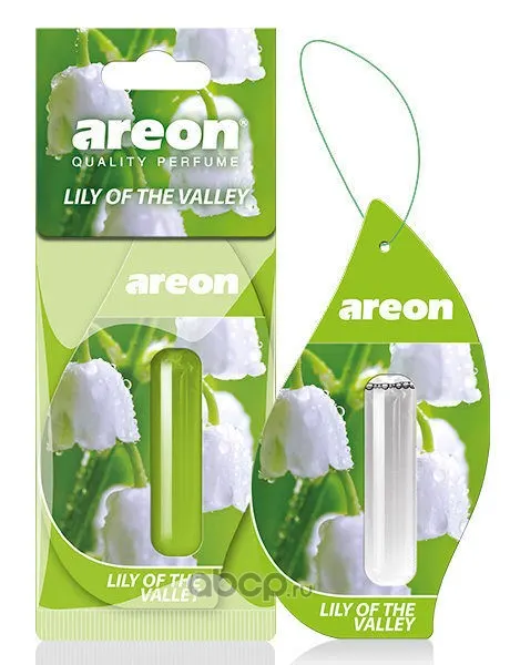 Ароматизатор воздуха подвесной гелевый AREON REFRESHMENT LIQUID 5 ML " LILY OF THE VALLEY"