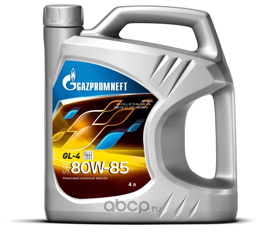 Масло трансмиссионное Gazpromneft GL-4 80W-85 4л, API GL-4, ZF TE-ML 08, ZF TE-ML 17A