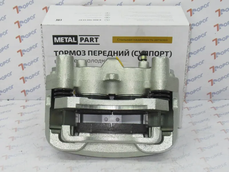 Скоба переднего тормоза (суппорт) УАЗ Патриот, Хантер левая (универсальный, с АБС и без АБС, в сборе
