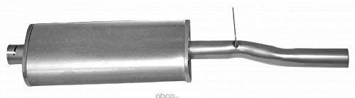 Автоглушитель AK24341202008 Резонатор для а/м ГАЗ 3110
