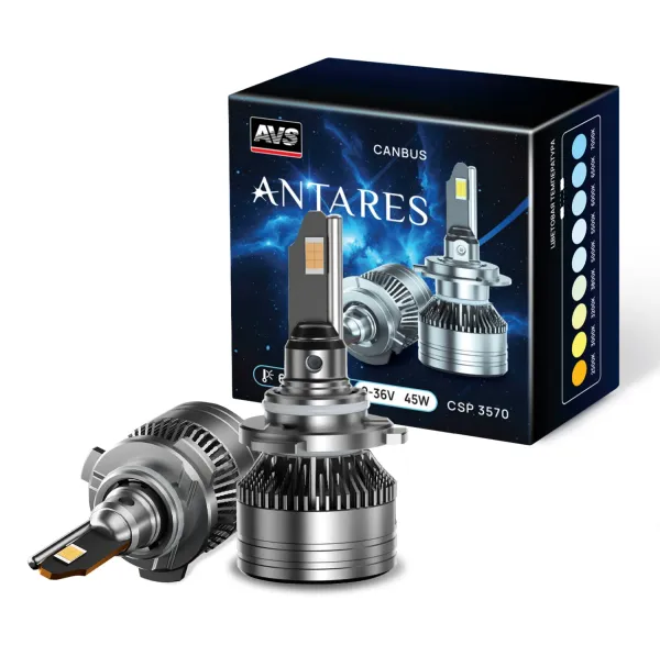 Светодиодная лампа AVS Antares HВ4, 9-36V, 45W, 2 шт