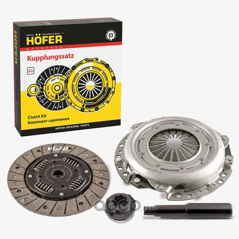 Комплект сцепления ВАЗ 2190 (КПП с тросовым приводом) — HOFER, арт. HF 530 094