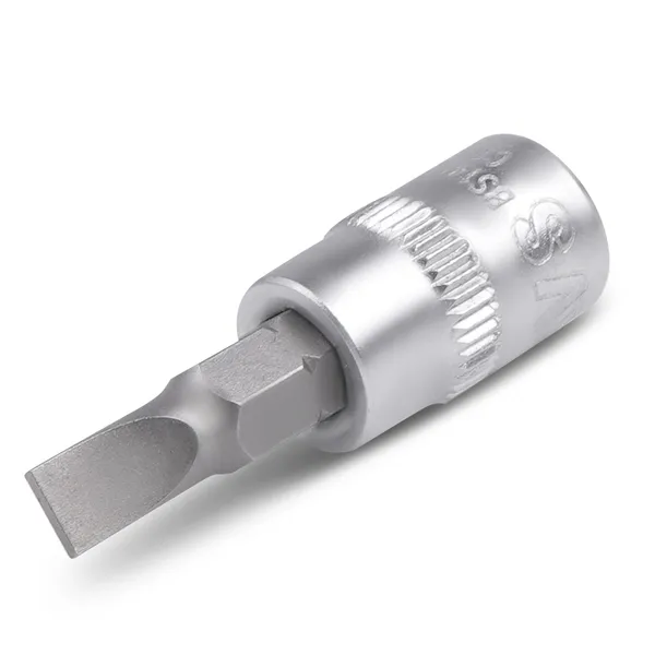 Головка со вставкой 1/4" шлиц (SL5.5, L=38мм) AVS BS14FD5.5
