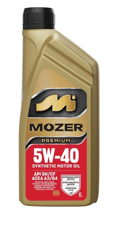 Масло моторное Premium 5w-40 API SN/CF 1л син