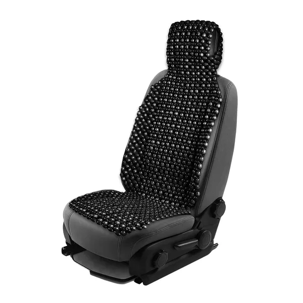 Накидка массажная AVS M2403-BL (большая) деревянные косточки (Черный), 1 шт