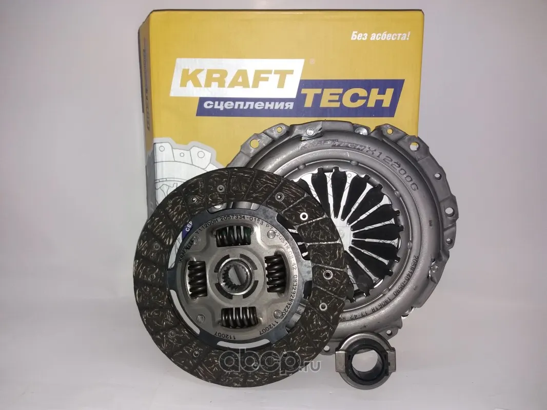 Комплект сцепления ВАЗ 2190 Гранта, Vesta, Xray, Калина II (КПП 2180 трос) — KRAFTTECH, арт. W22200J