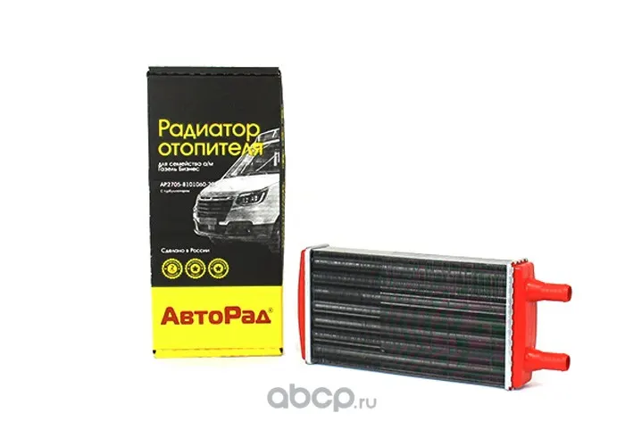 Радиатор отопителя ГАЗель-Бизнес УМЗ-4216 с турбулизатором алюминиевый ПРЕМИУМ