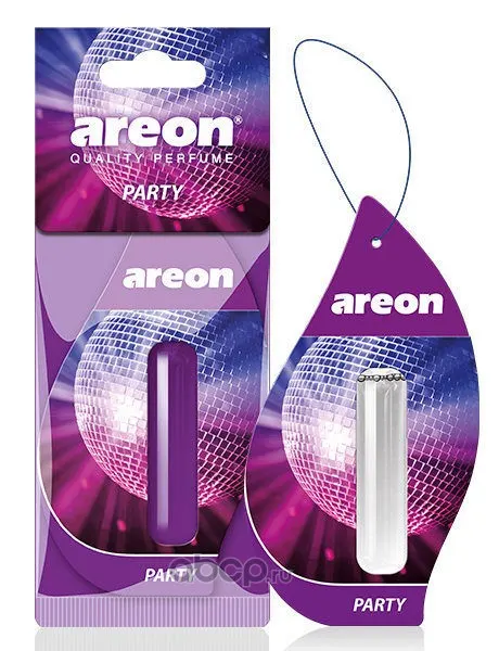 Ароматизатор воздуха подвесной гелевый AREON REFRESHMENT LIQUID 5 ML " PARTY"