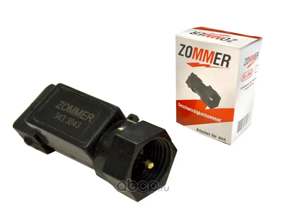 Zommer 3433843 Датчик скорости 2105-07,2108-15,2110-12,21214 инж (6/имп плоск разъем) ZOMMER