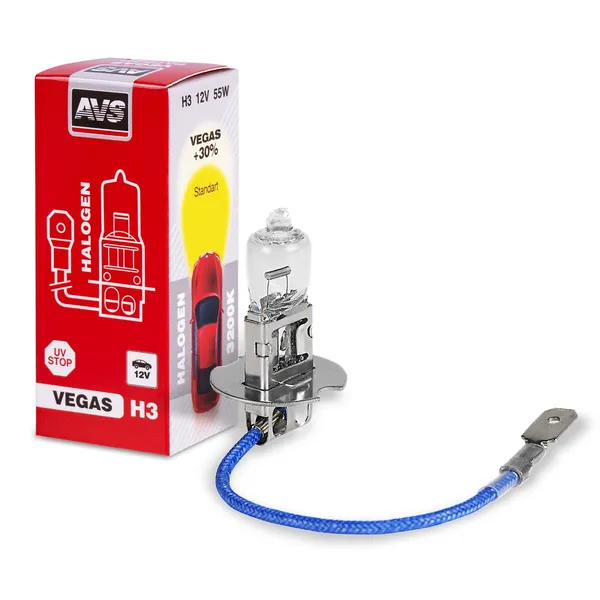 Лампа галогенная AVS Vegas H3.12V.55W (1 шт.)