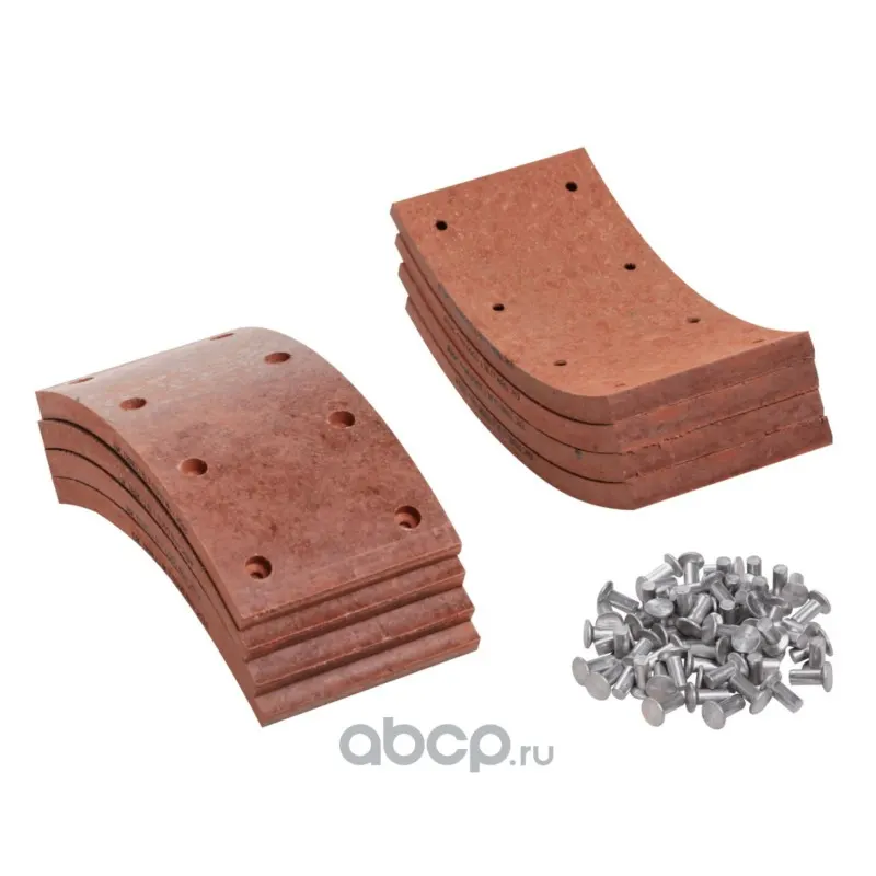 Накладка тормозной колодки ГАЗ 3307-3309 (8 шт. с закл. 100х200)