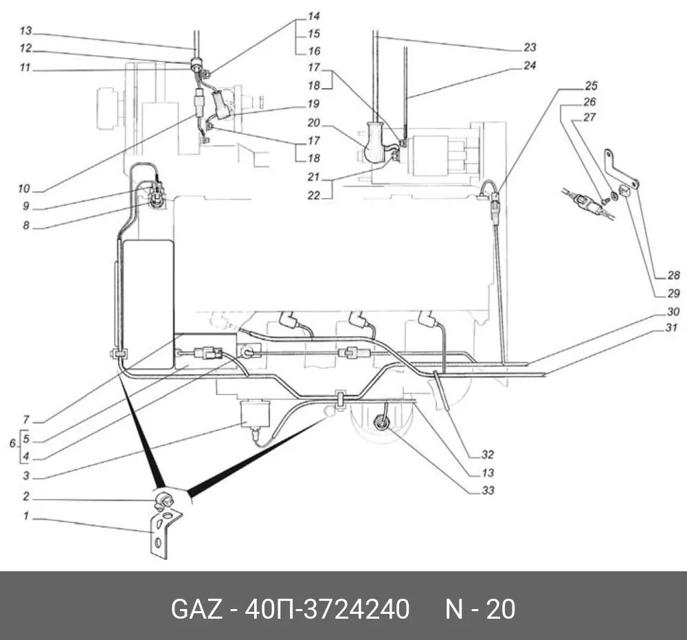 Чехол защитный проводки ГАЗель дв. Cummins ISF 2.8L