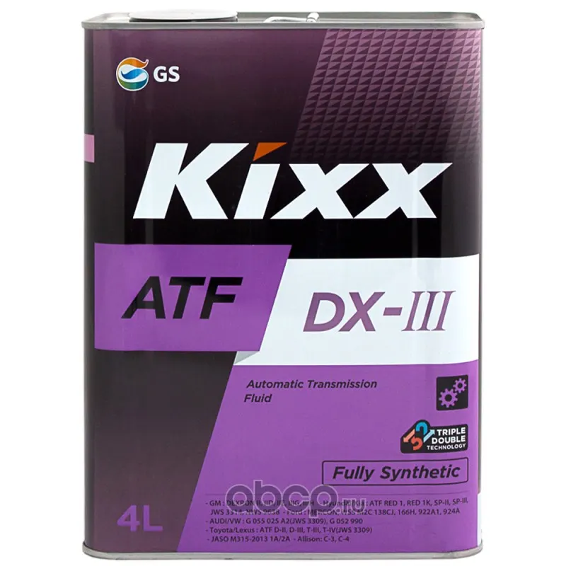 Масло трансмиссионное KIXX ATF DEXRON lll синт. (АКПП) (4л)