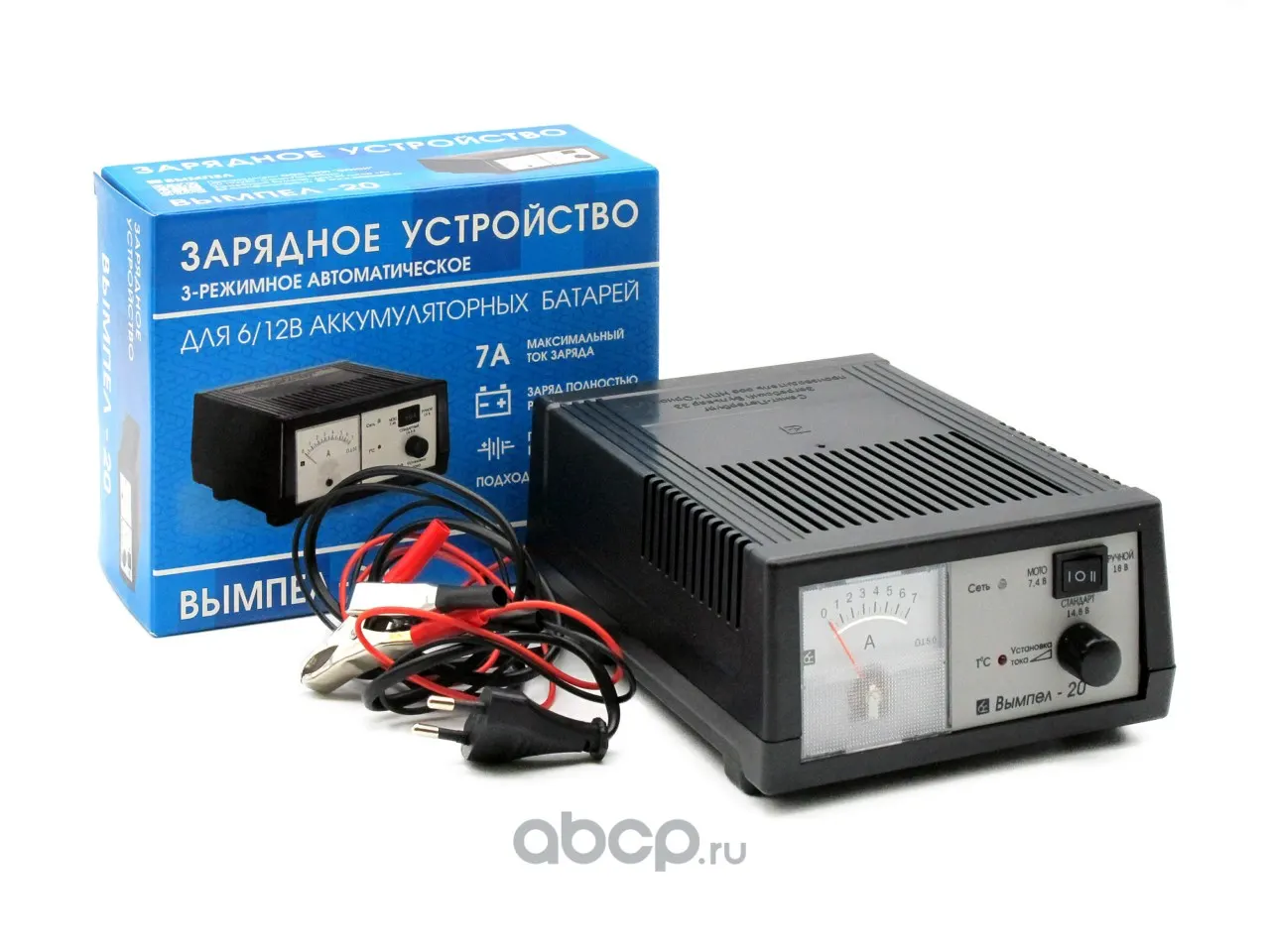 Зарядное устройство Вымпел 20 0-7А, 6/12/18В автомат, стрел.амперм (С-Пт)