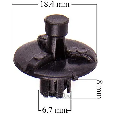Клипса распорная FORD/TOYOTA/NISSAN/VW/HONDA/FIAT/MITSUBISHI/OPEL/RENAULT/CHEVROLET TACUMA/MA; SKYWA