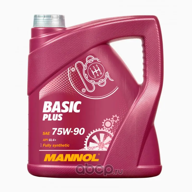 Масло трансмиссионное Mannol Basic Plus 75W90 GL-4 синт. (4л)