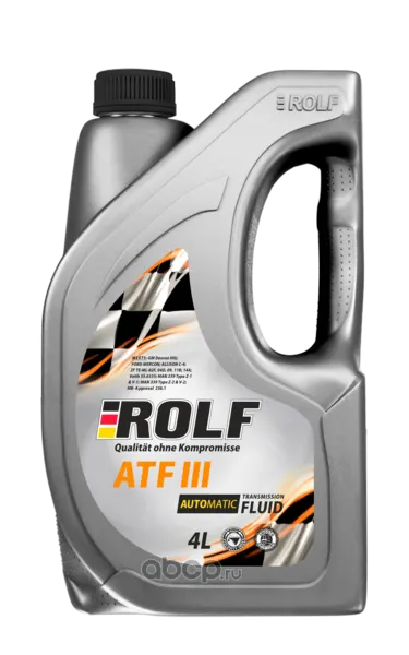 Масло трансмиссионное ATF III (4л) "ROLF"
