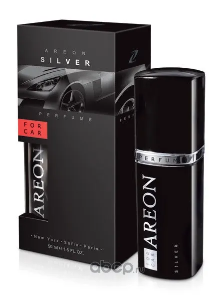 Ароматизатор воздуха спрей AREON "PERFUME SILVER" 50 ml Премиум-класса