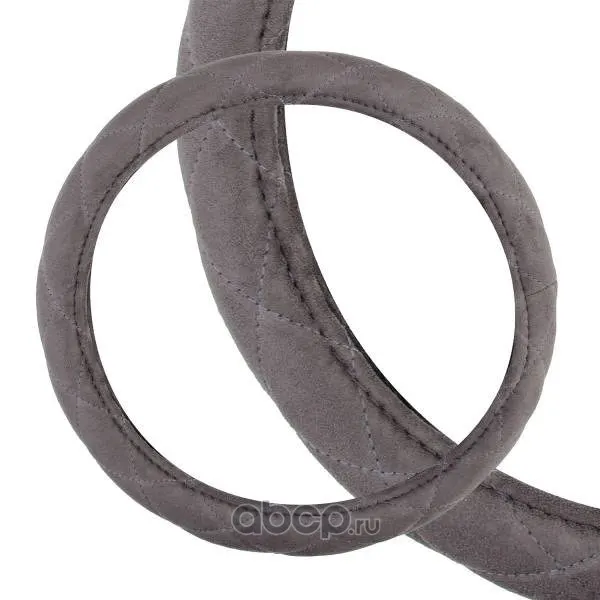 Оплетка L замша, серая, Hit-1