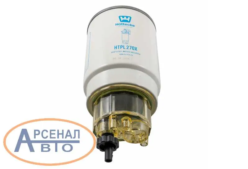 Фильтр топливный КамАЗ; ГАЗ, ПАЗ дв.ЯМЗ-534 грубой очистки (со стаканом) (PL270X)